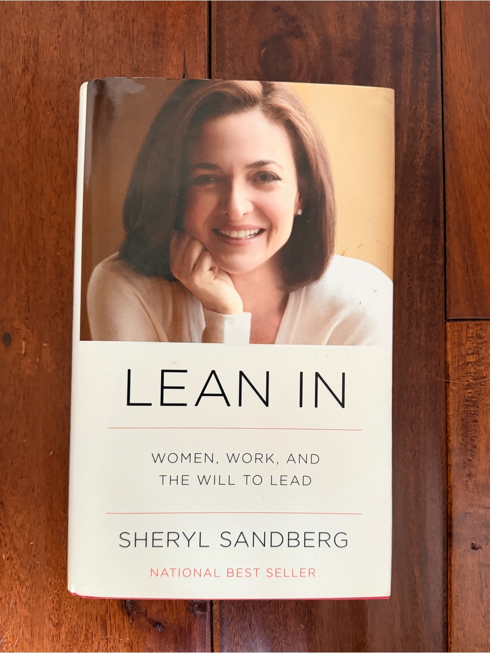 Lean In by Sheryl Sandberg - White & Cream Hardcover